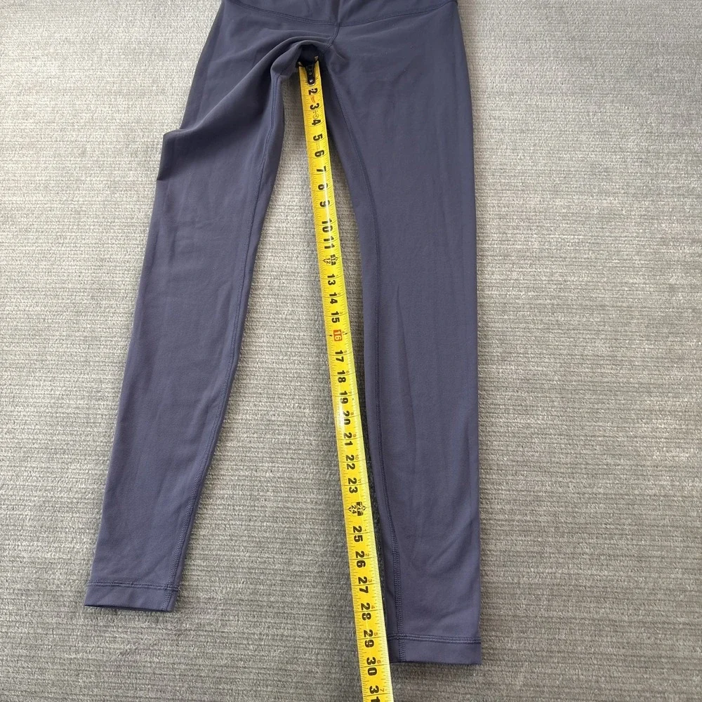 Lululemon Leggings Womens 6 Blue High Waist Gym Skinny Running Stretch Yoga